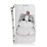 Capa PU Magunivers padrão de impressão impressão impressão spot spot decor gato segurando um tomate para Samsung Galaxy A50_1
