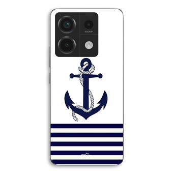 Capa Maniacase para Xiaomi Redmi Note 13 Pro 5g | Rumo ao oceano, âncora marinha fundo branco - 1
