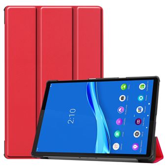 Capa Magunivers para Lenovo Tab M10 Plus TB-X606F| PU | TPU | com suporte dobrável em três partes - Vermelho - 1