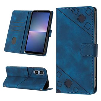 Capa ZURSANA para Sony Xperia 5 V 2023 | Flip | Couro PU | À Prova de Choque | Suporte Dobrável | Fecho Magnético | Azul - 1