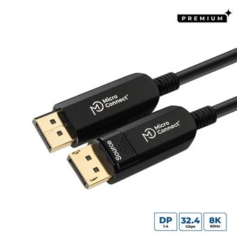 Cabo Displayport Microconnect DP-MMG-1000V1.4OP | Preto - 1
