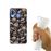 Capa Hapdey Para Samsung Galaxy A40 2019 Design Crânios Padrão Abstrato Capa de Silicone Flexível Em TPU - Transparente_3