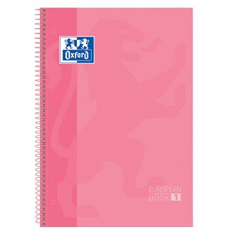 Caderno e Bloco de Notas Oxford Europeanbook 1 | Rosa - 1