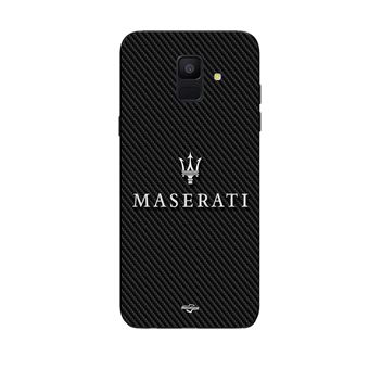 Capa Maniacase para Samsung Galaxy A8 2018 maserati fundo branco carbono - 1