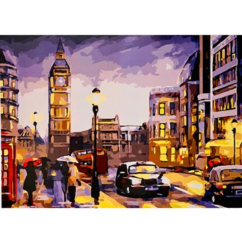 Quadro de Pintar ProTsvetnoy por Números Outono em Londres | Tela 40 x 50 cm - 1