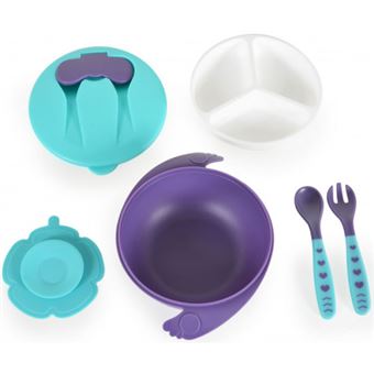 Conjunto Tigela com Garfo e Golher Cangaroo Jelly | Azul - 1