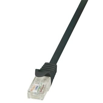 Cabo de Rede LogiLink 5m Cat.5e U/UTP RJ45 | Preto - 1