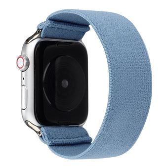 Bracelete de Nylon HSMY Elástico para Apple Watch Series 6/ SE/ 5/ 4 | 44 mm - Azul Claro - 1