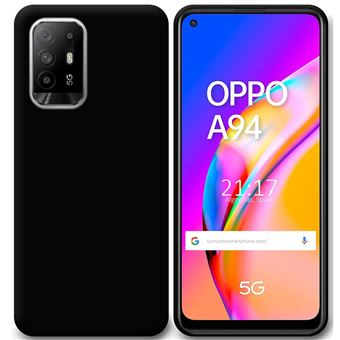 Capa Tumundosmartphone de TPU em gel de silicone preto para Oppo A94 5G - 1