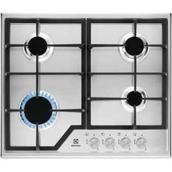 Placa a Gás Electrolux EGS6426SX | 59.5 cm | 4 Zonas | Aço inoxidável - 1