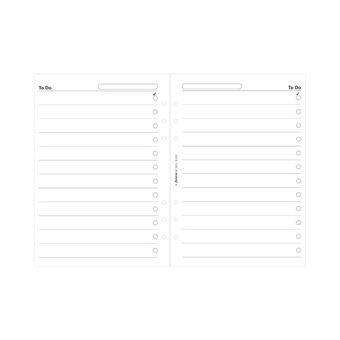 Recarga A5 Filofax Lista de Afazeres | 25 Folhas | 80Gr - Branco 342211 - 1