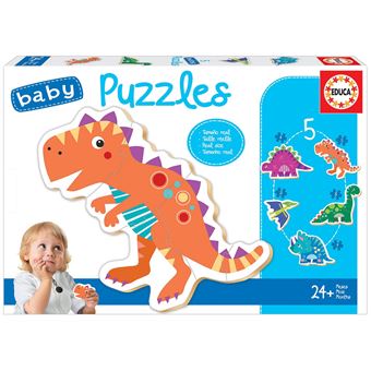 Puzzles Educa Baby Dinossauros | 5 puzzles - 1