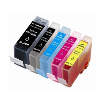 Pack 5 Tinteiros Printflow Canon 520XL / 521XL - 1
