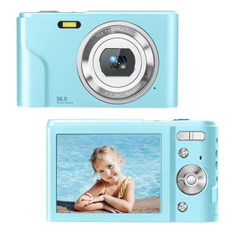 Câmara Compacta Digital LKC DC311AF 48MP | Resolução HD | Display de 2, 4'' - Azul claro - 1