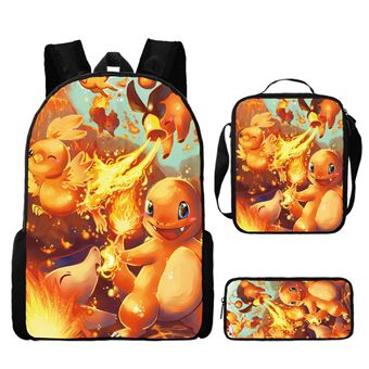 Mochila infantil Royal Bailey 51 | com bolsa de ombro infantil e capa protetora com fecho | Pokémon - 1