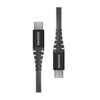 Cabo Swissten Kevlar USB-C - USB-C | 1.5 m | Antracite - 1