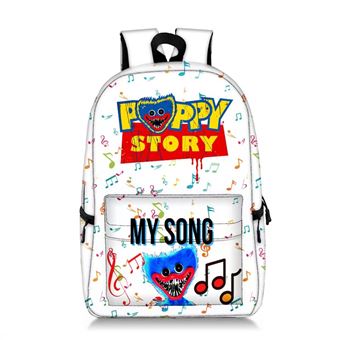 Mochila Escolar Infantil DreamWorks | Poppy Playtime | 28 x 14 x 47 cm | Blanco 1544 - 1