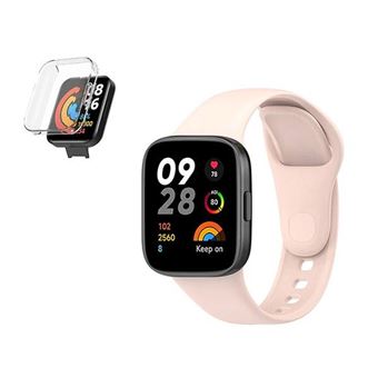 Kit Phonecare Capa 360° Impact Protection + Bracelete SmoothSilicone para Xiaomi Redmi Watch 3 Active | Rosa - 1