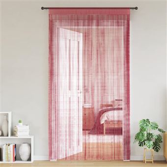 Cortinas de fios vidaXL | 2 Peças | 140x250 cm | rosa - 1