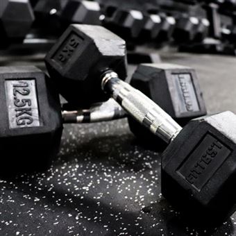 Halteres Hexagonais FITTEST | 2,5 Kg - Preto - 1