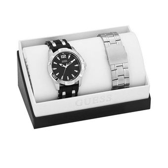 Relógio Homem SET.R.Guess CAB.ARM.Y CAUCHO ESF.NG W0409G1 - Preto - 1