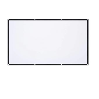 Tela Grande Portátil de Projeção de Vídeo F+ | 200'' | 16:9 | Tecido Branco - 1