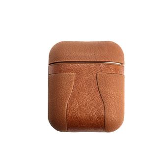 Capa protetora de TPU Antichoque WISETONY para Apple AirPods Castanho claro - 1