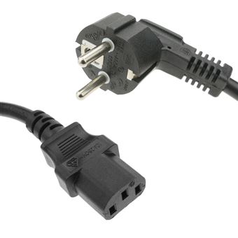 Cabo de Alimentação BeMatik de Energia Elétrica IEC60320 C13 Fémea para Schuko Macho 3 m - 1