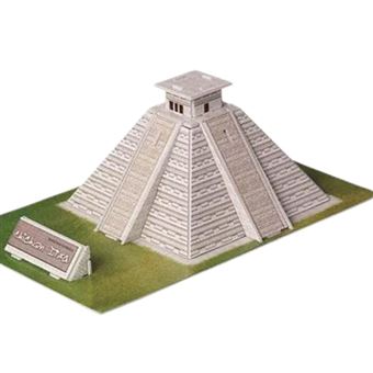 Puzzle 3D Antiimpacto Templo Piramide Maia | 19 Peças | 21x14x8cm - 1