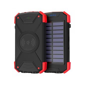 Power Bank Altadif ALTPB10WIRLSOLAR | 10000 mAh | Vermelho - 1