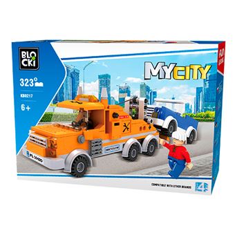 Camião de Reboque + Carro Blocki KB0217 MyCity - 1