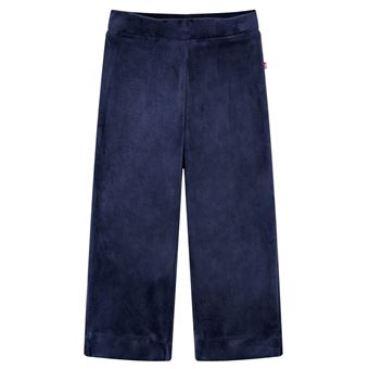 Calças para criança | vidaXL | veludo azul-escuro 104 | 3 a 4 anos - 1