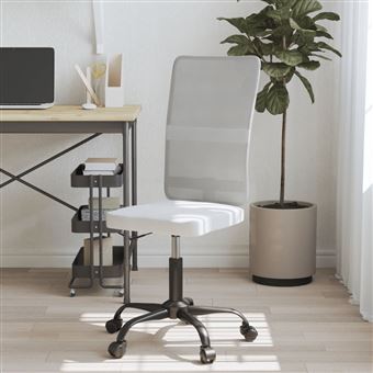 Cadeira de escritório vidaXL | Altura Regulável | tecido de malha branco - 1