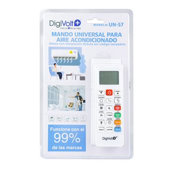 Comando Universal de Ar Condicionado Digivolt UN-57 - Branco - 1