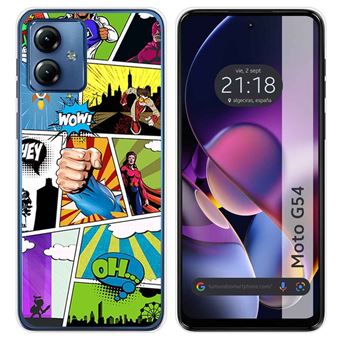 Capa de silicone TUMUNDOSMARTPHONE para Motorola Moto G54 5G | desenhos cômico - 1