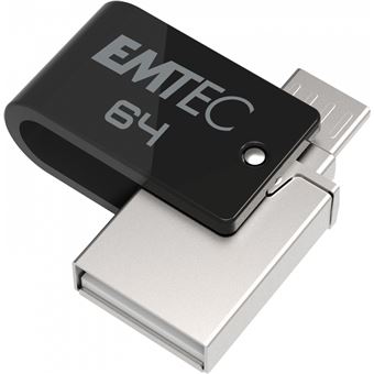 Unidade de Memória Usb Emtec T260B | Aço inoxidável - 1