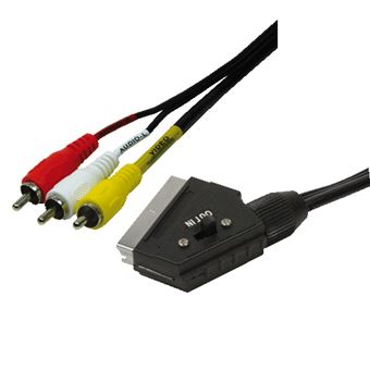 Adaptador de Cabo de Vídeo LogiLink Scart - RCA, 2m | Preto - 1