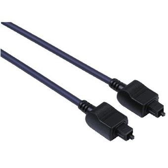 Cabo de Áudio Hama Audio Optical Fibre Connecting Cable ODT Male Plug (Toslink), 1.5 m | Preto - 1