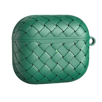 Capa e TPU textura tecida, verde Magunivers para AirPods 3 - 1