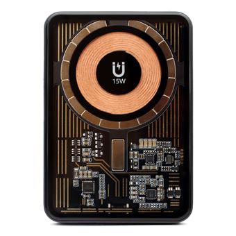 Power Bank RealPower PB-5000 MAG Watch | 5000 mAh | Preto - 1