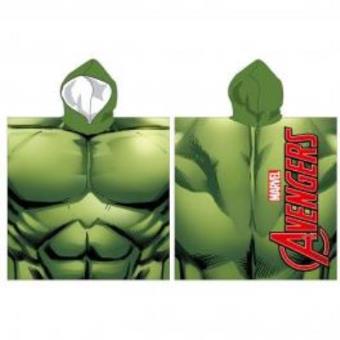Toalha com Capuz Hulk Marvel Vingadores Microfibra