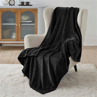 Manta suave BOD HOME |  preto | 120x150cm - 1