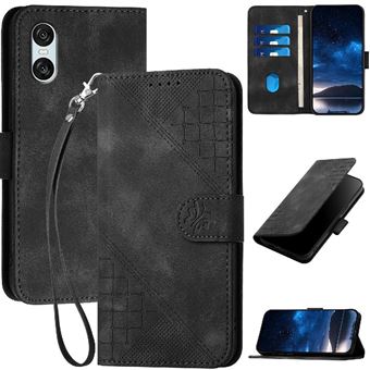 Capa Livro ZURSANA para Sony Xperia 10 VI | Couro PU Premium Magnético | Porta-cartões | Suporte | Preto - 1