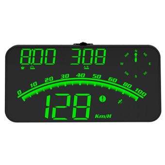 HUD GPS ZURSANA GANGXUN G10 de 5,5'' | Velocidade | Altitude | Bússola | Cronógrafo 0-100km/h - Verde - 1