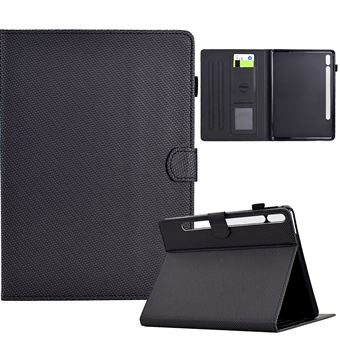 Capa ZURSANA para Samsung Galaxy Tab S10 FE/ S9 FE/ S9 5G (10,9''/11'') 10,9/11 ", | Fina em Pele PU | Suporte Multiangular para Cartões | Preto - 1