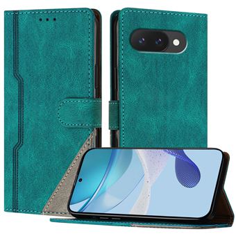 Capa FOXDOCK para Google Pixel 9a | Fecho Magnético | Pele TPU Macia | 3 Compartimentos para Cartões | Função de Suporte | Verde - 1
