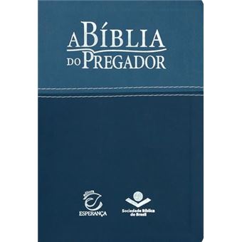 A Bíblia Do Pregador - Capa Couro Sintético Azul Claro E Azul Escuro - 1