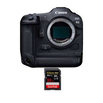 Canon EOS R3 Corpo + 1 SanDisk 32GB Extreme PRO UHS-II SDXC 300 MB/s + PDF 15 Técnicas para Melhorar as suas Fotografias - 1