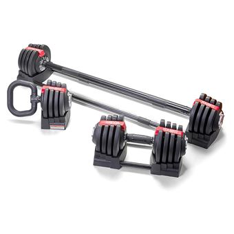 Kit 3 em 1 Barra/Halteres/Kettlebell Yourfit Equipment | 20Kg | Preto - 1