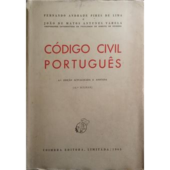 Código civil português. [4.ª edição] - 1